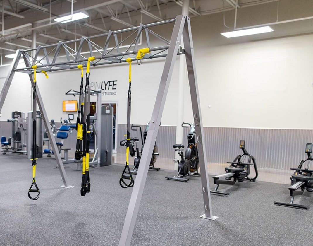 functional training equipment in spacious modern gym