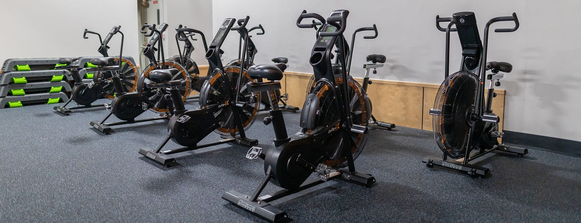 functional training bikes in modern albany gym