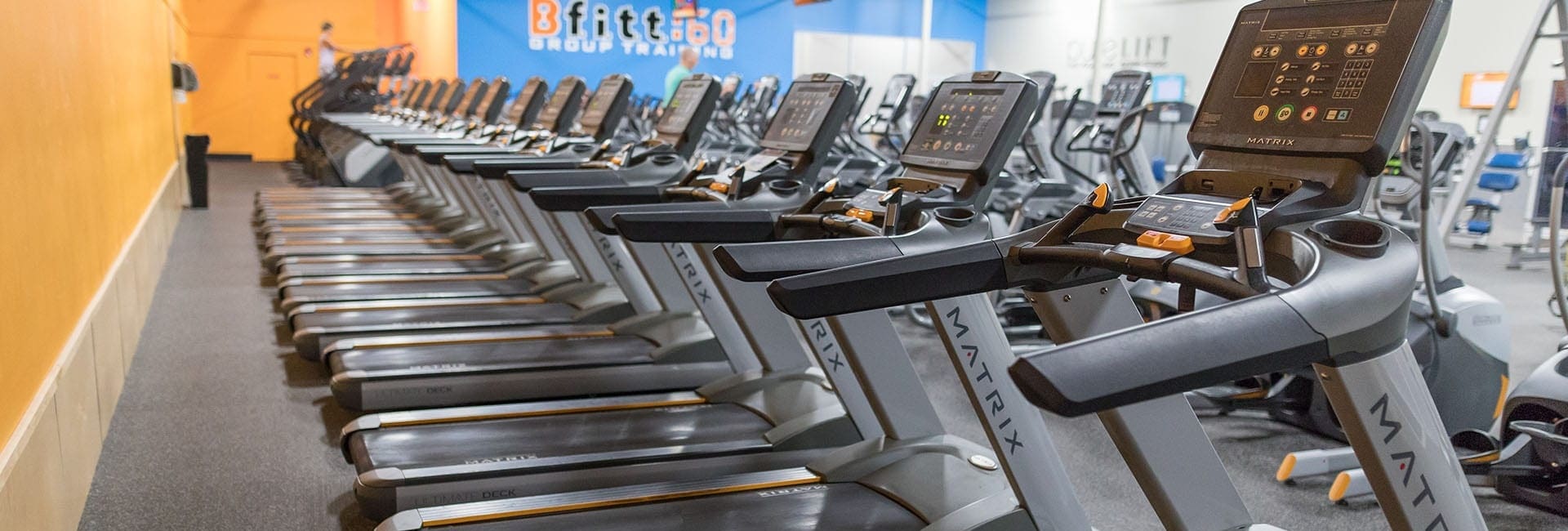 a row of treadmills at best fitness gym in albany new york