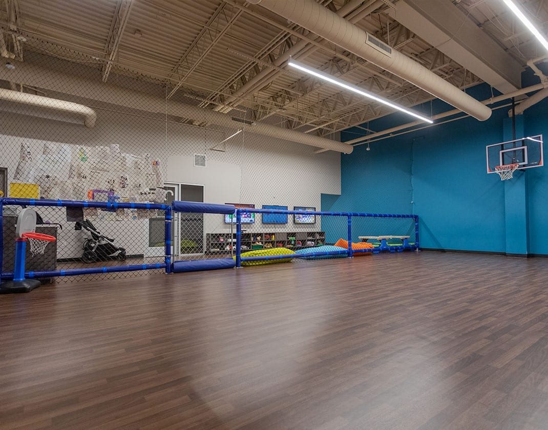 clean and spacious childcare room at best fitness
