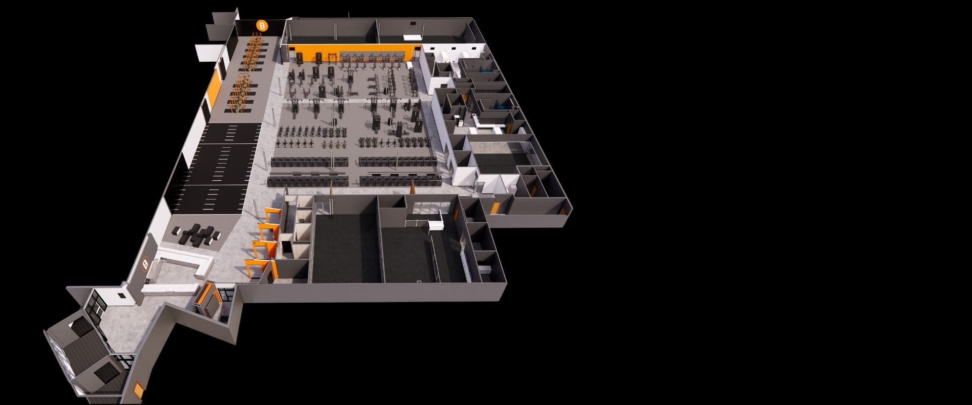 Best Fitness Danvers expansion rendering map showing the planned upgrades as part of the 2 million dollar expansion.