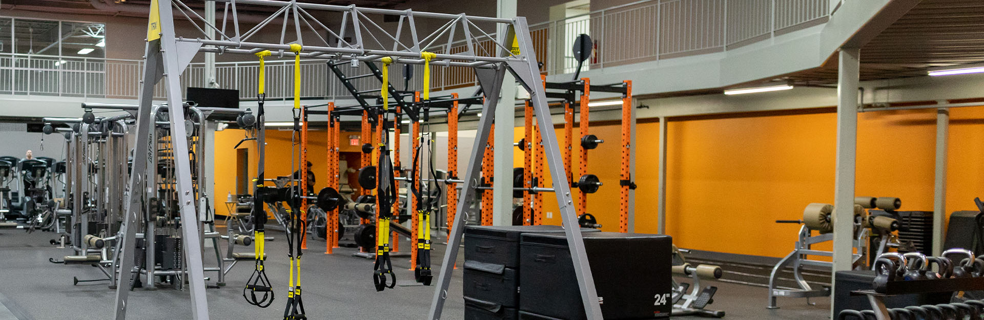 small group training area in modern gym