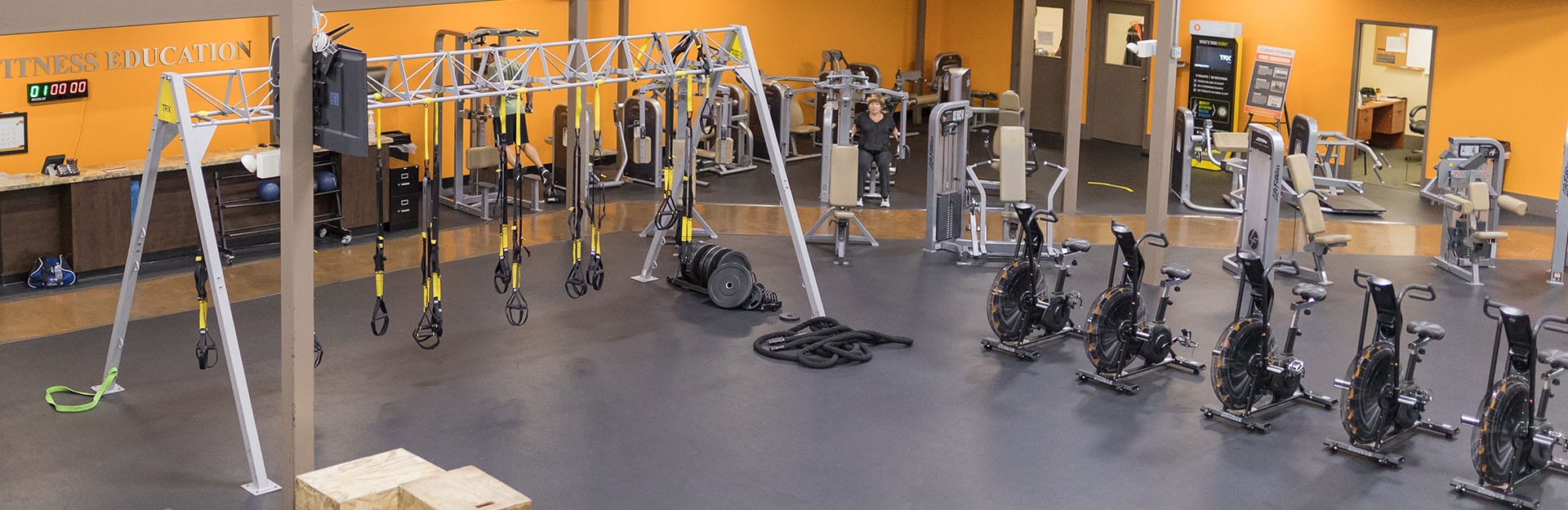 functional training area inside modern gym