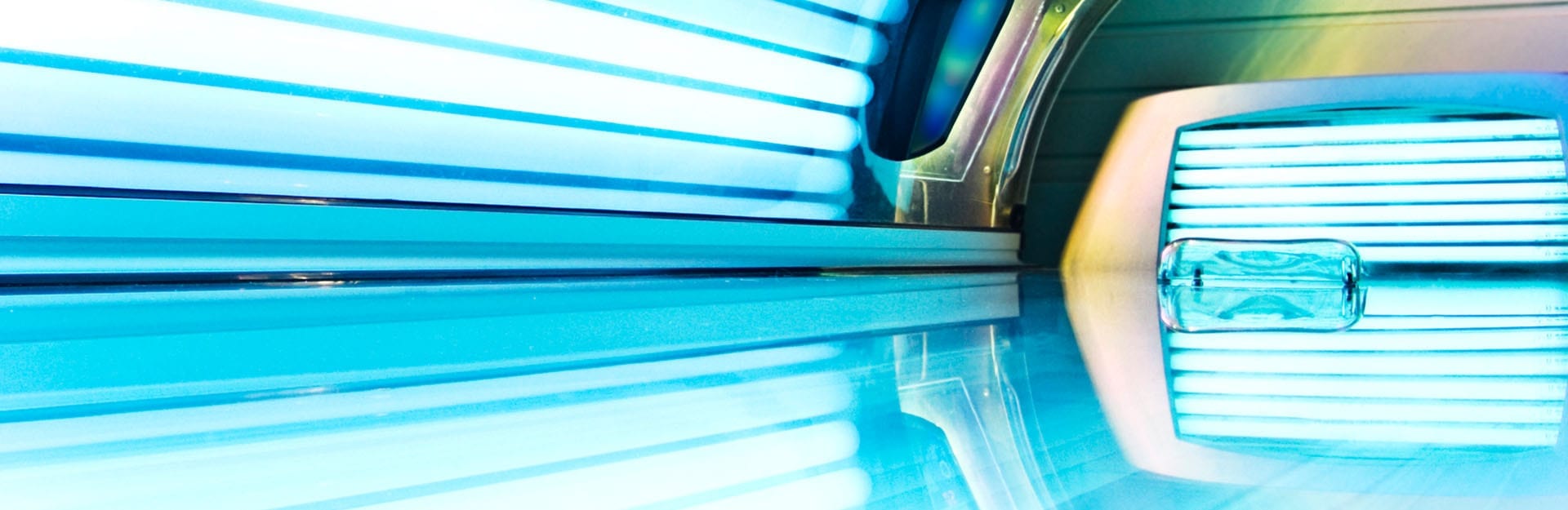 inside of tanning bed at modern gym