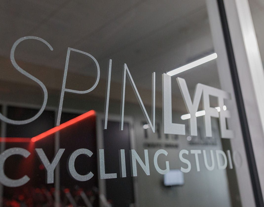 spin lyfe cycling studio door